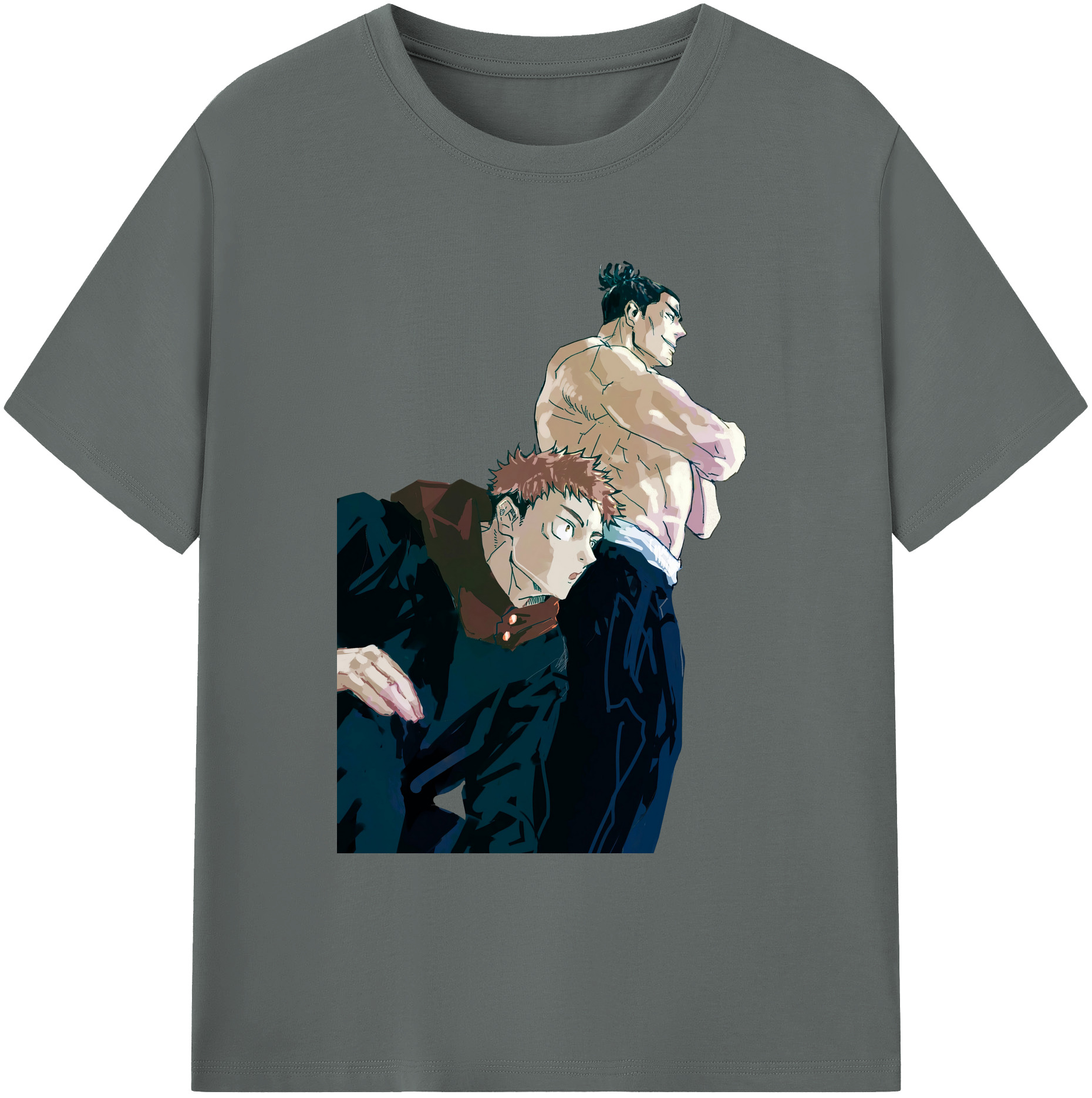 （画像用） 呪術廻戦 Jujutsu Kaisen 綿100％ メンズ半袖Tシャツ｜肌触りやわらか＆通気性